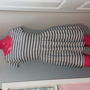 Striped Short Sleeve Dress